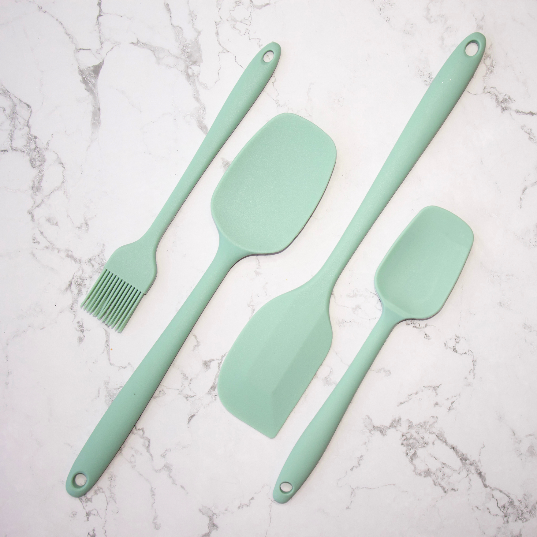 The best 3pc Heavy Duty Silicone Spatula set for baking, mixing